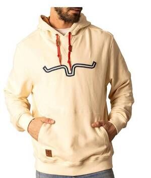 NEW KIMES RANCH fast talker hooded sweatshirt in natural
